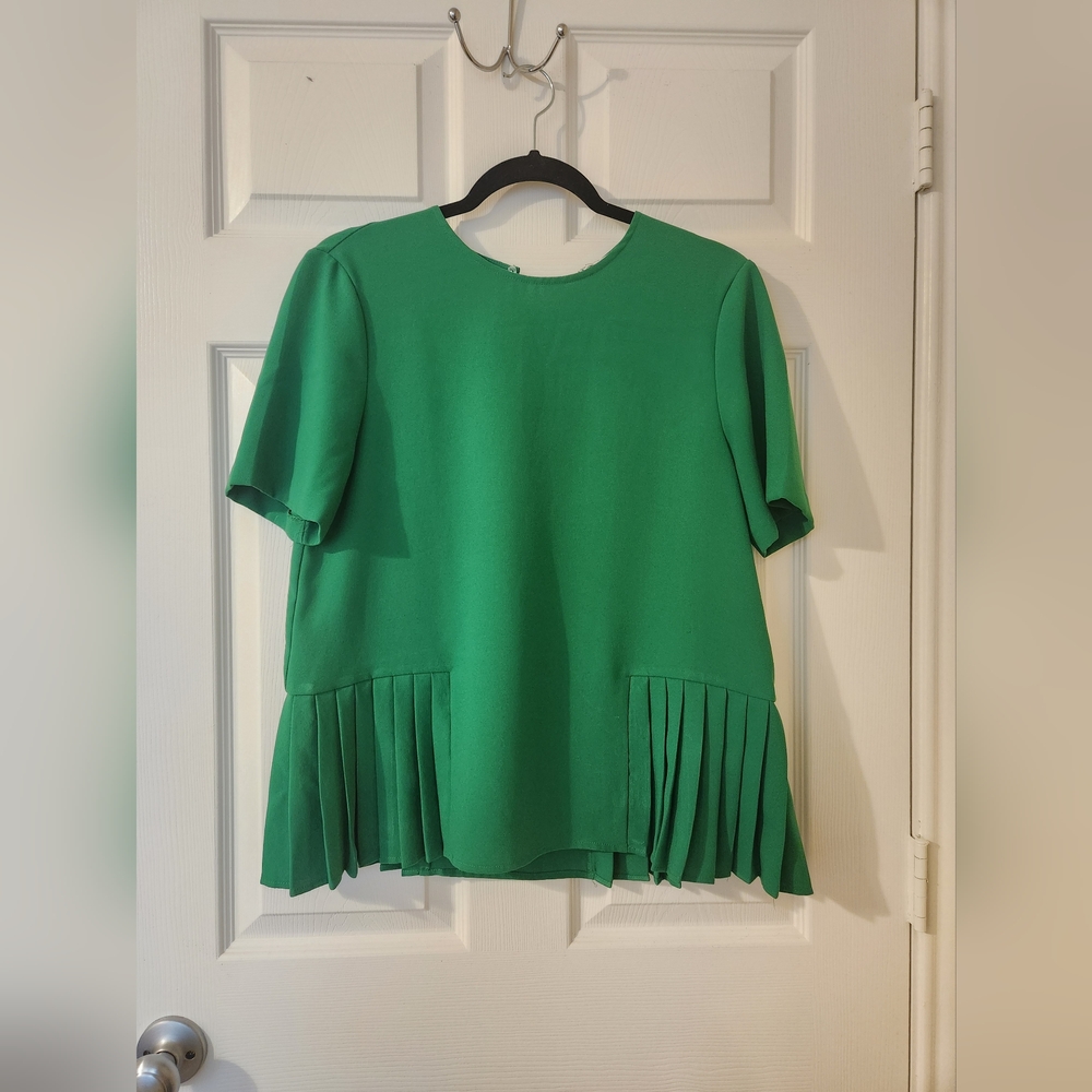 ZARA Collection Kelly Green Blouse